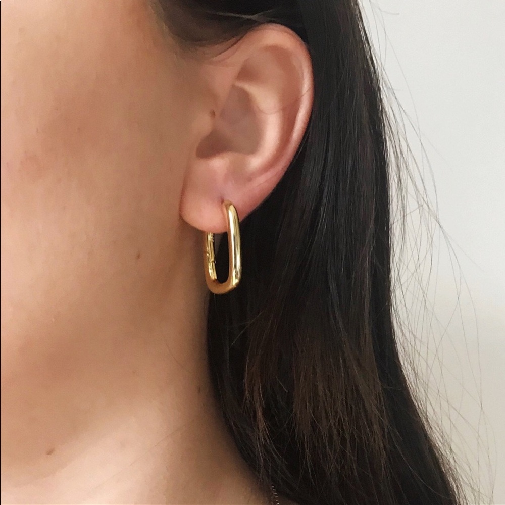 Chunky Gold Hoops Earrings Hoop